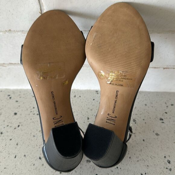 INC International Concepts Women’s Kivah Black Open Toe Sandals Block Heel 5.5M - Picture 8 of 12